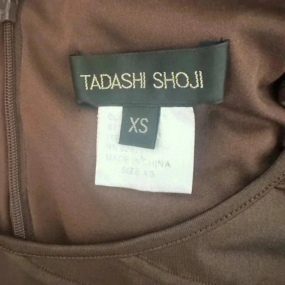 Tadashi Shoji Brown Bodycon Dress Size XS🤎 - Picture 3 of 3